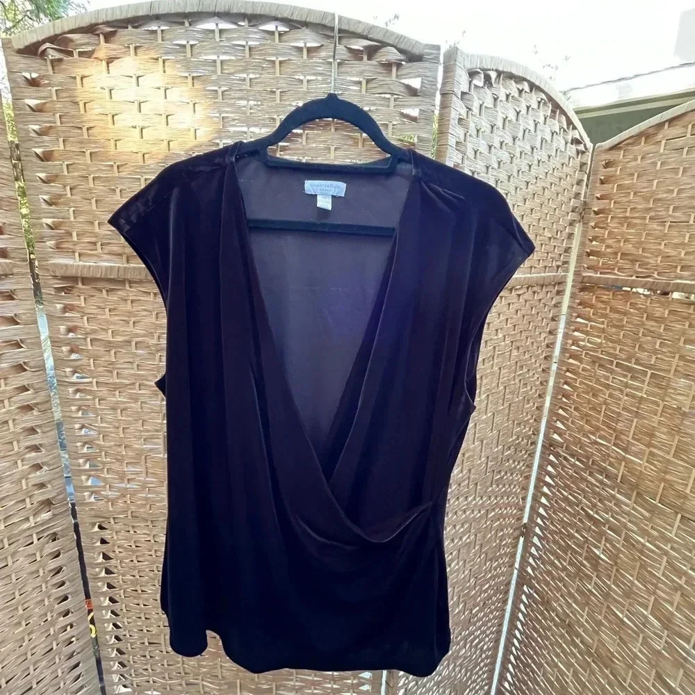 ~Charter Club~ Velour Top - 2X